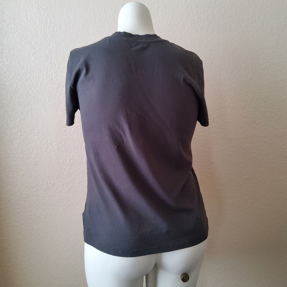 James Perse Crew Neck Tee Top Size L Grey New - Picture 5 of 9